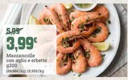 Banco Fresco Mazzancolle con aglio e erbe offerta