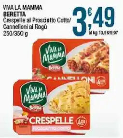 Sidis Crespelle al Prosciutto Cotto Cannelloni al Ragù offerta