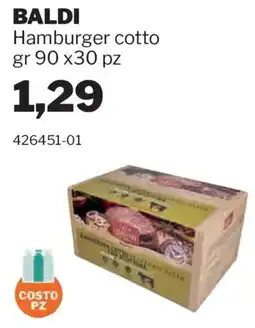 GrosMarket Baldi hamburger cotto offerta