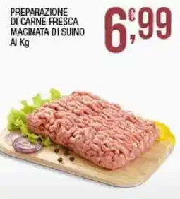 Sidis Preparazione di carne fresca macinata di suino offerta