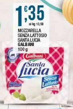 Sidis Mozzarella senza lattosio Santa Lucia Galbani offerta