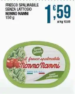 Sidis Fresco spalmabile senza lattosio Nonno Nanni offerta