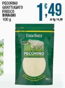 Sidis Pecorino grattugiato fresco Biraghi offerta