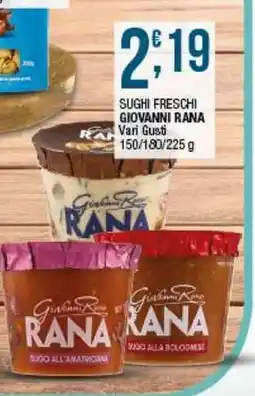Sidis Sughi freschi Giovanni Rana offerta