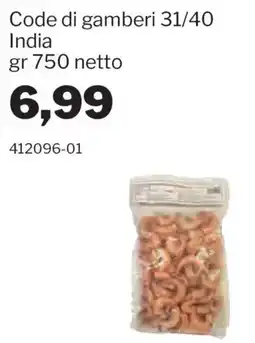 GrosMarket Code di gamberi offerta