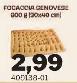 GrosMarket Focaccia genovese offerta