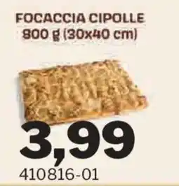 GrosMarket Focaccia cipolle offerta