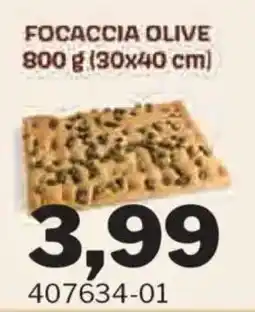 GrosMarket Focaccia olive offerta
