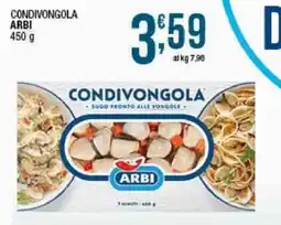 Sidis Condivongola sugo pronto alle vongole Arbi offerta