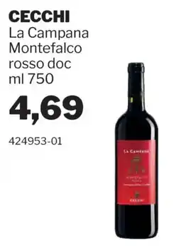 GrosMarket Cecchi La Campana Montefalco rosso doc offerta