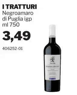 GrosMarket I Tratturi Negroamaro di Puglia igp offerta