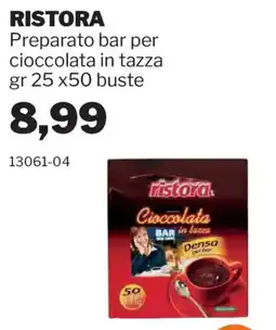 GrosMarket Ristora preparato bar per cioccolata in tazza offerta