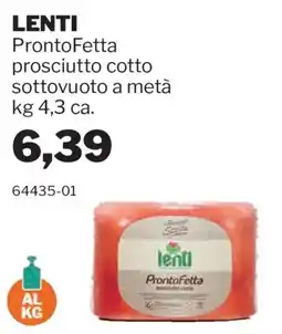 GrosMarket ProntoFetta prosciutto cotto offerta