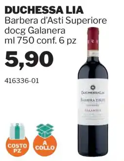GrosMarket Duchessa Lia Barbera d'Asti Superiore offerta