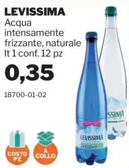 GrosMarket Acqua intensamente frizzante, naturale Levissima offerta
