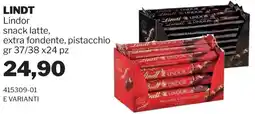 GrosMarket Lindt Lindor snack latte offerta