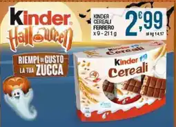 Sidis Kinder Cereali offerta