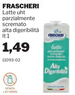 GrosMarket Frascheri latte uht parzialmente scremato alta digeribilità offerta