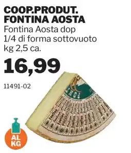 GrosMarket Fontina Aosta dop offerta