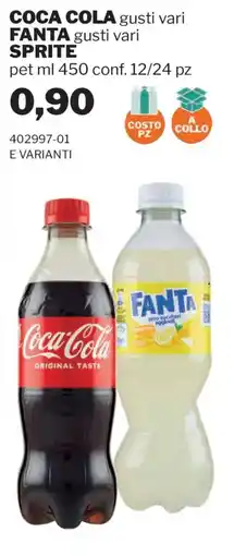 GrosMarket Coca Cola Fanta Sprite offerta