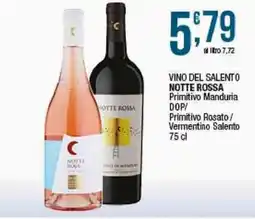 Sidis Vino del Salento Notte Rossa offerta