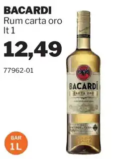 GrosMarket Bacardi rum carta oro offerta