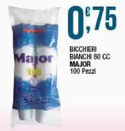 Sidis Bicchieri bianchi major offerta