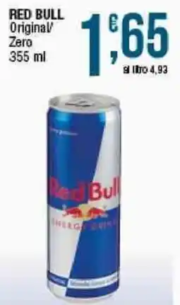 Sidis Red Bull Original Zero offerta