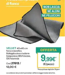 Stanhome Velvet panno in microfibra offerta