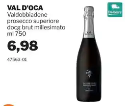GrosMarket Val d'Oca Valdobbiadene prosecco superiore docg brut millesimato offerta