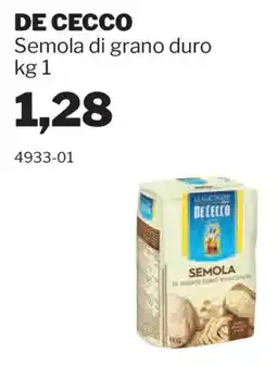 GrosMarket Semola di grano duro De Cecco offerta