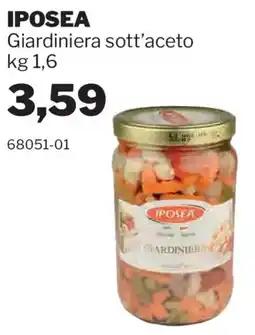 GrosMarket Giardiniera sott'aceto Iposea offerta