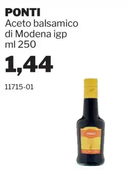 GrosMarket Aceto balsamico di Modena igp Ponti offerta