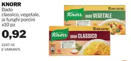 GrosMarket Knorr Dado classico, vegetale, ai funghi porcini offerta