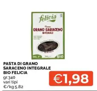 Pasta di grano saraceno integrale bio felicia