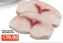 Mercatò Pesce spada decongelato offerta