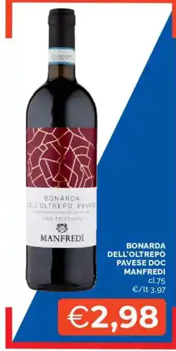 Mercatò Bonarda dell'Oltrepò Pavese DOC Manfredi offerta