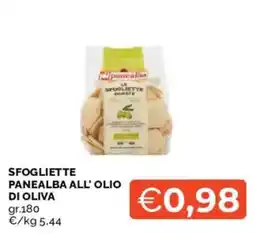 Mercatò Sfogliette Panealba all' olio di oliva offerta