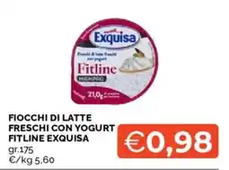 Mercatò Fiocchi di latte freschi con yogurt Fitline Exquisa offerta