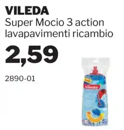 GrosMarket Vileda Super Mocio 3 action lavapavimenti ricambio offerta