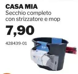 GrosMarket Secchio completo con strizzatore e mop offerta