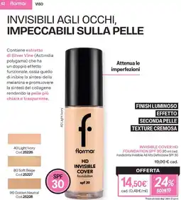 Stanhome flormar HD Invisible Cover foundation offerta