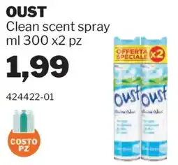 GrosMarket Oust Clean scent spray offerta