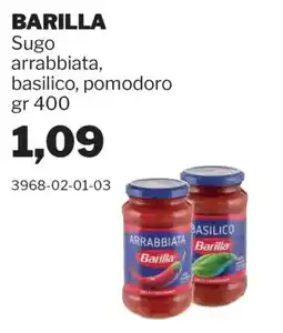 GrosMarket Barilla Sugo arrabbiata, basilico, pomodoro offerta