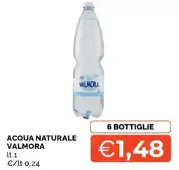 Mercatò Acqua naturale Valmora offerta
