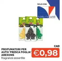 Mercatò Profumatori per auto 'Fresca Foglia' Arexons offerta