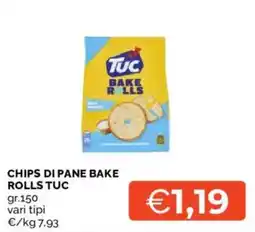 Mercatò Chips di pane bake rolls Tuc offerta