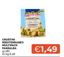 Mercatò Crostini mediterraneo panealba offerta
