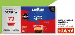 Mercatò Extra Caffè in capsule Lavazza X72 offerta