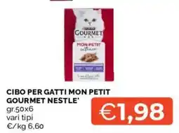 Mercatò Cibo per gatti Mon Petit Gourmet Nestlé' offerta